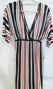 [ Bebe ] dress stripes size S beach dress